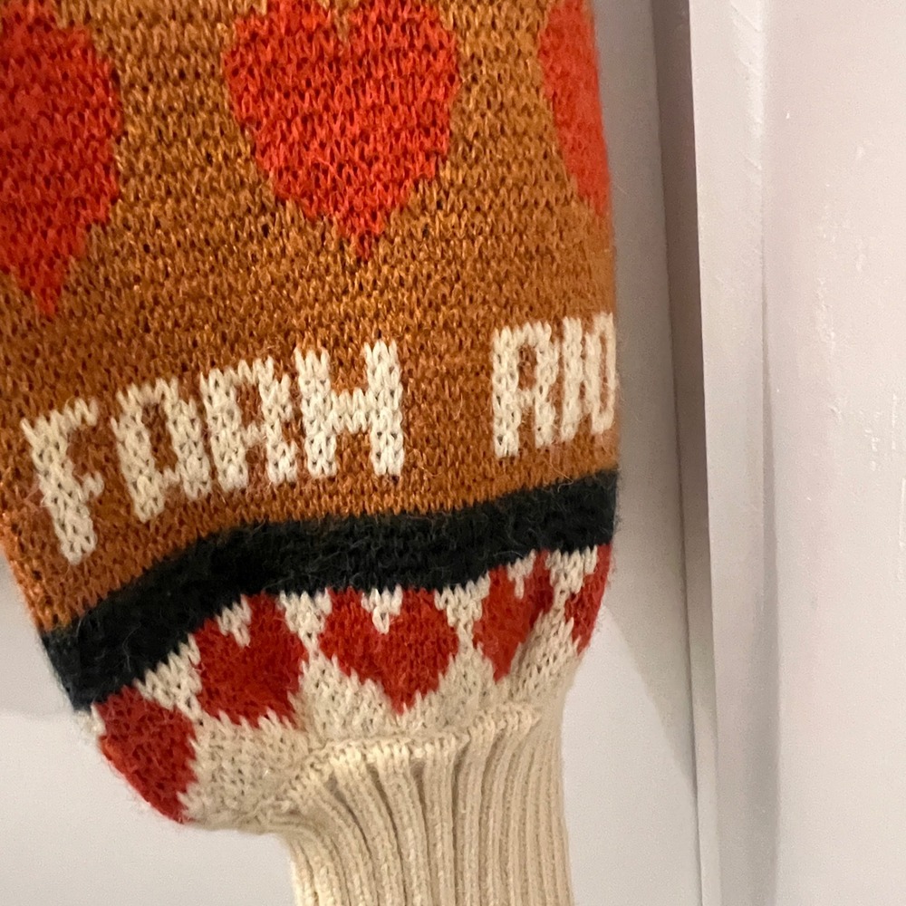 Farm Rio Naughty Nice Holiday Fair Isle Knit Sweater Multicolor NWT XS - Picture 5 of 6